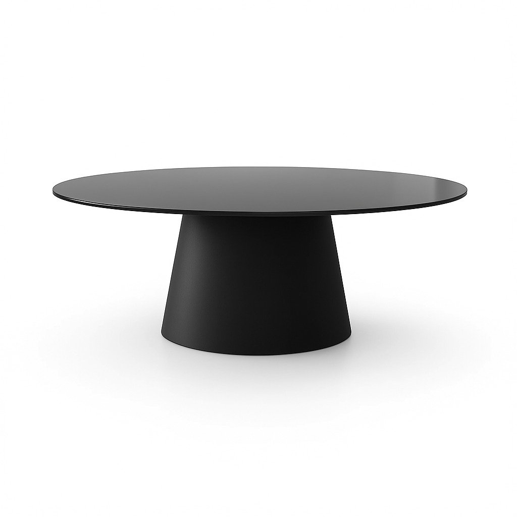 Mesa Oval Pintura, Mesa de jantar oval para 6 lugares, mesa de jantar oval para 8 lugares, mesa de jantar oval para 10 lugares, mesa de jantar oval pintura preta