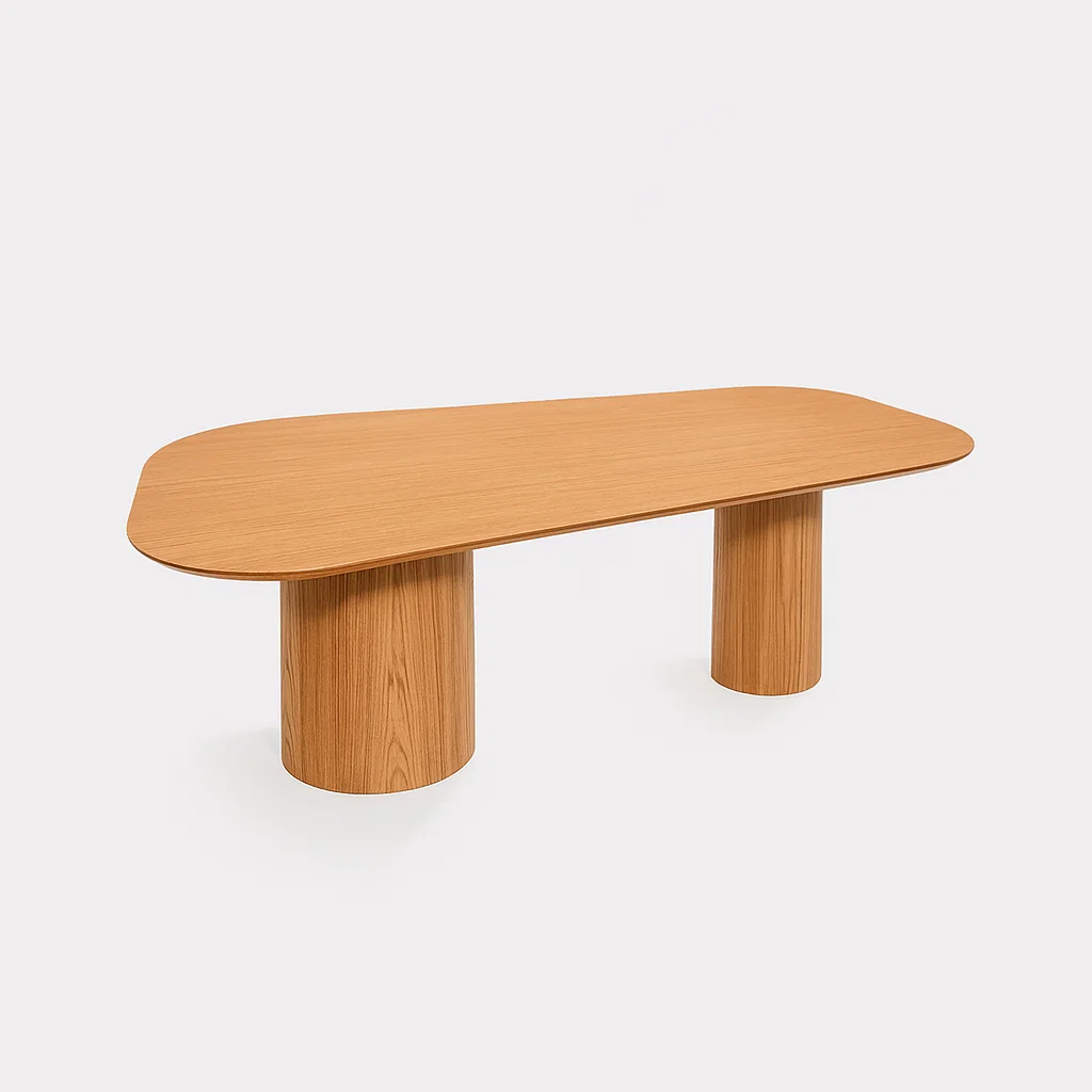 Mesa de Jantar Orgânica Luxemburgo, mesa de jantar em lamina de madeira, mesa de jantar para 6 pessoas, mesa de jantar para 8 pessoas, mesa de jantar para 10 pessoas