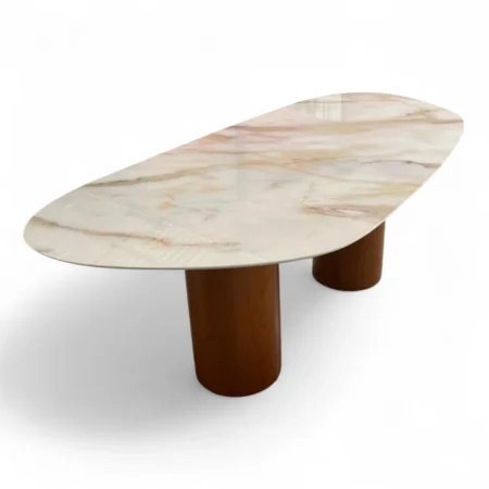 Mesa de Jantar Organica Marmorizada, mesa de jantar com marmore, mesa de jantar com tampo marmorizado, mesa de consultório, mesa organica consultorio, mesa de recepção, mesa de escritório