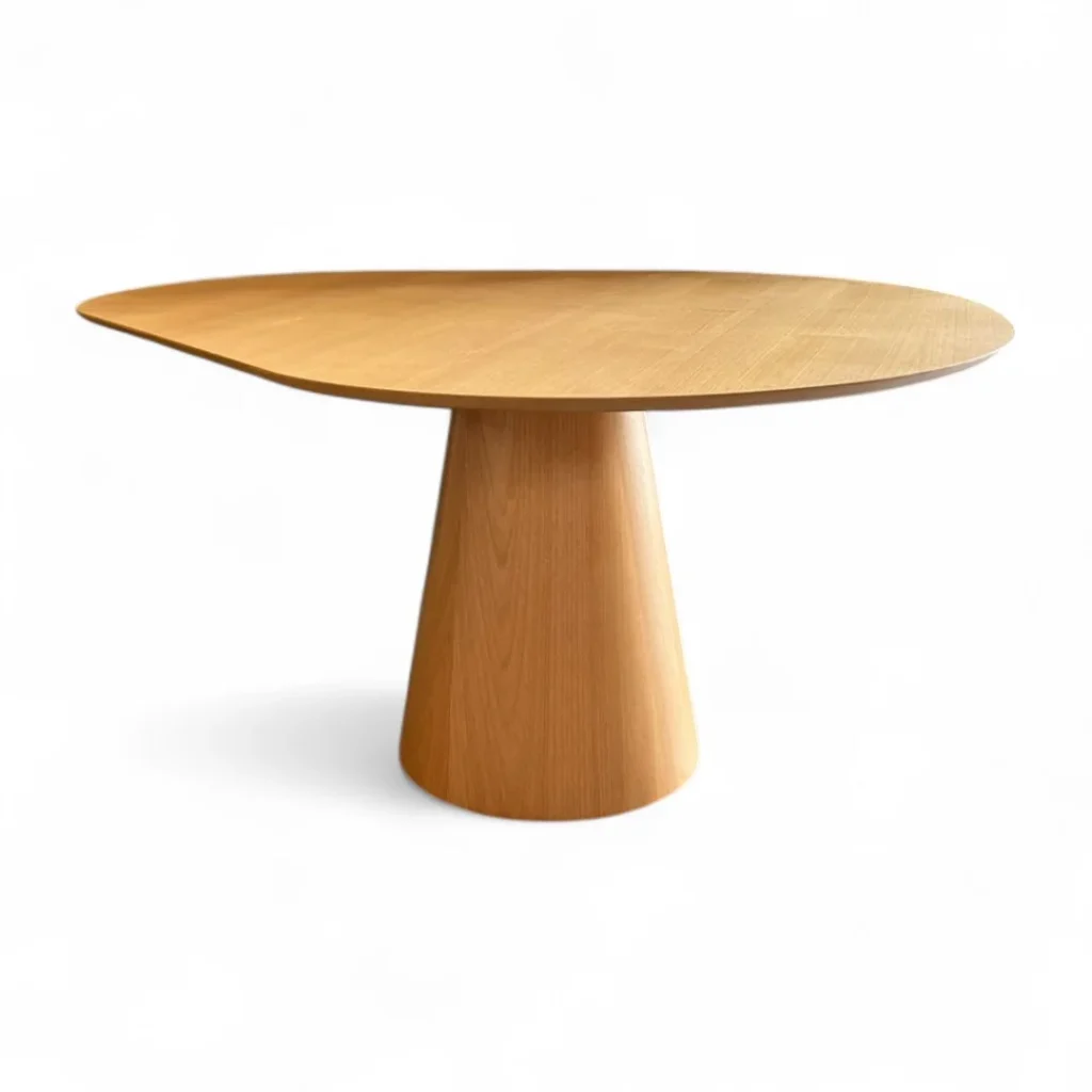 Mesa de jantar Orgânica Petit, Mesa de Jantar apartamento pequeno, mesa de jantar casa pequena, mesa lamina de madeira, mesa de jantar em lamina de madeira, mesa para 6 pessoas