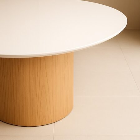 Mesa de Jantar Redonda Berlim, Mesa de jantar redonda, mesa de jantar para 6 pessoas, mesa de jantar 7 pessoas